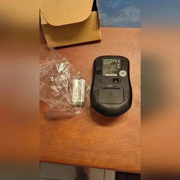 Amazon Basics Wireless Computer Mouse with USB Nano Receiver Purple - Picture 6 of 9